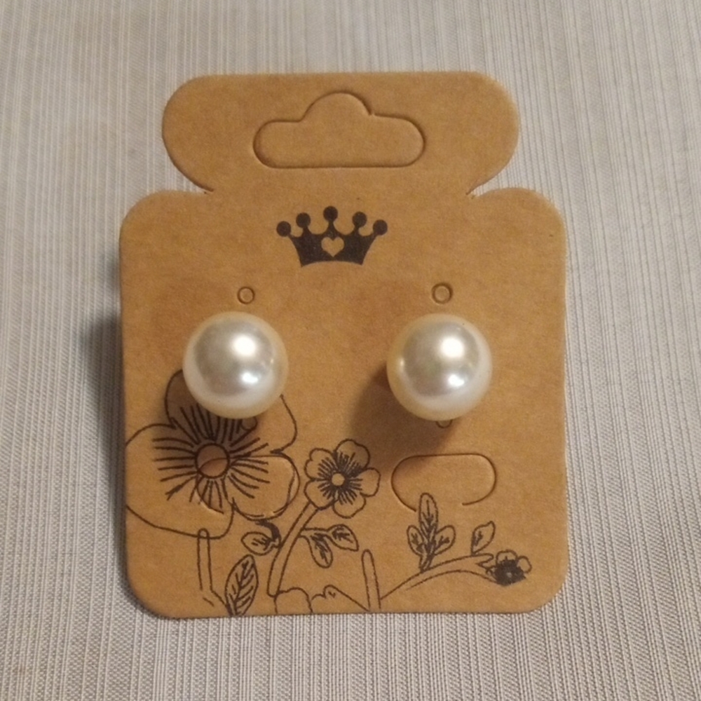 Time and Tru Pearl Earrings